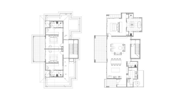 House floor plan, 4 bedrooms in The Lake Park Hua Hin No. 11005 (2D)